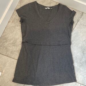 Nursing T-shirt grey Thyme Maternity